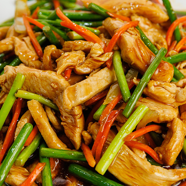 №206 Стрелки чеснока с курицей