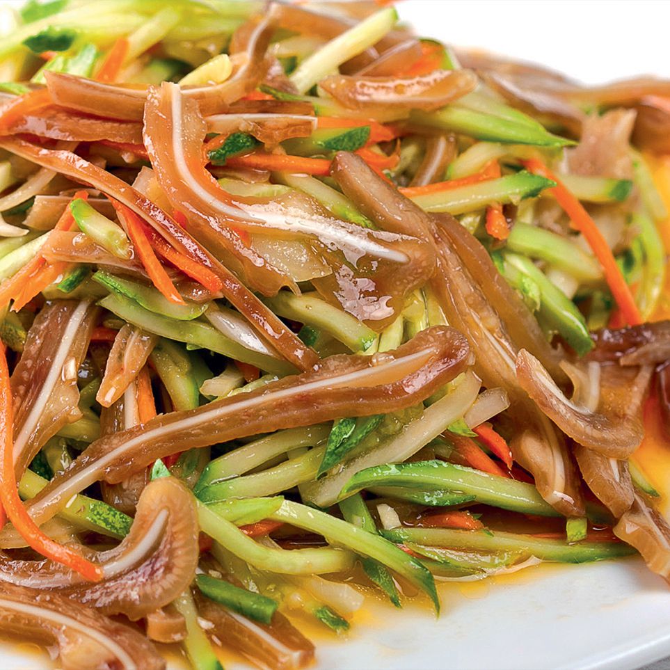 №118 Салат свиные уши с огурцом