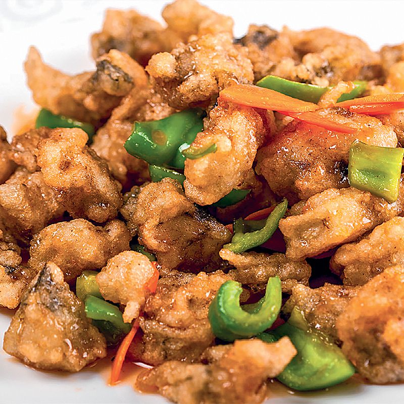 №450 Минтай в кисло-сладком соусе